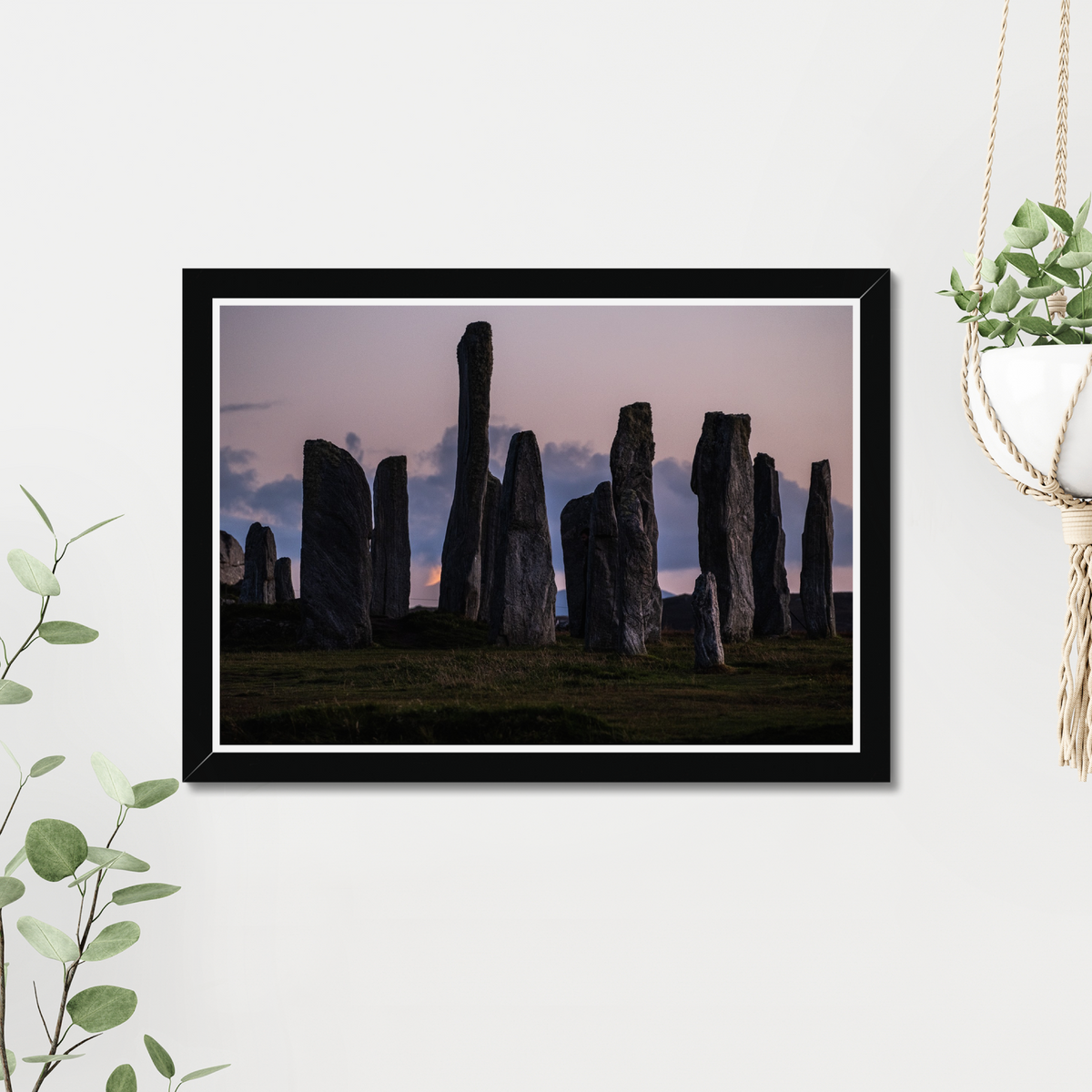 Callanish and the Southern Lunar Standstill moon - Framed print
