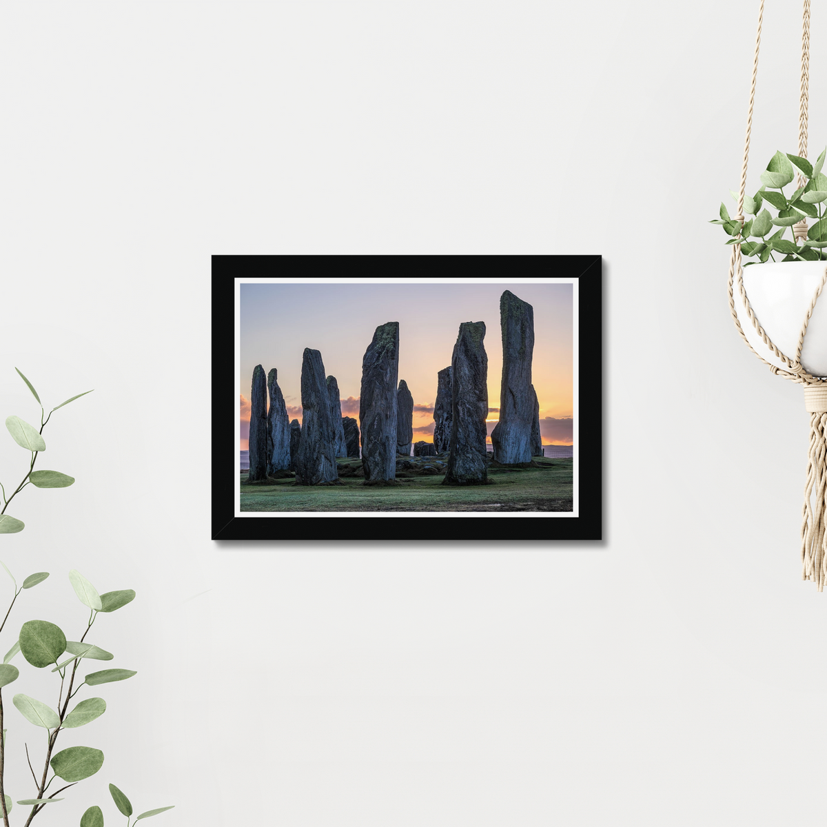 Callanish Standing Stones sunrise Framed Print
