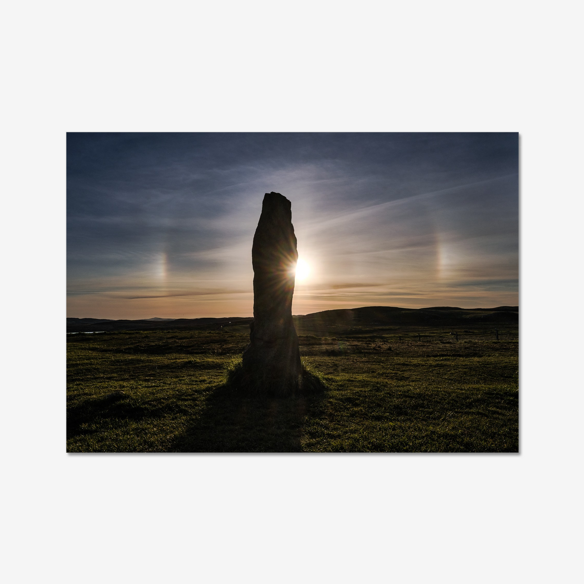 Callanish Stone, Sun halo and Sundogs - Fine art print