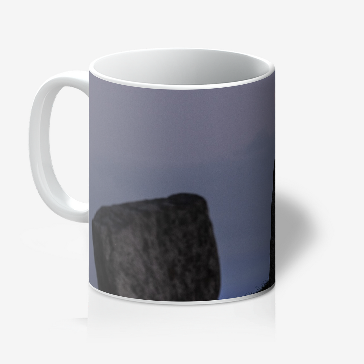 Callanish Standing Stones and low Southern moon - mug
