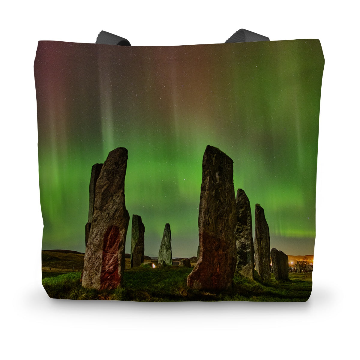 Callanish February '23 Active Aurora Canvas Tote Bag