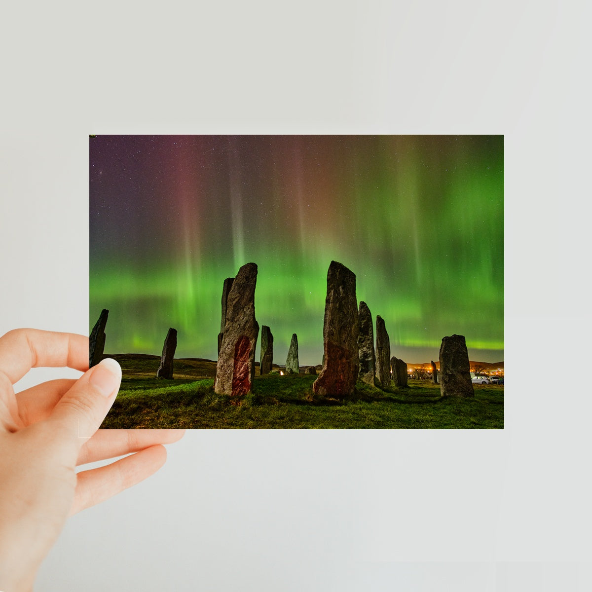 Callanish February '23 Active Aurora Classic Postcard