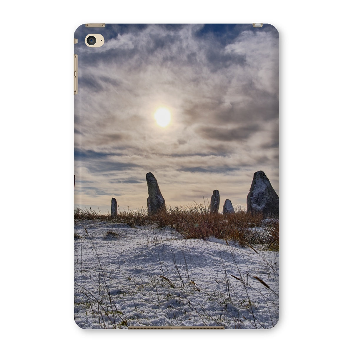 Cnoc Fillibhir Bheag/Callanish III in snow and sunshine Tablet Cases