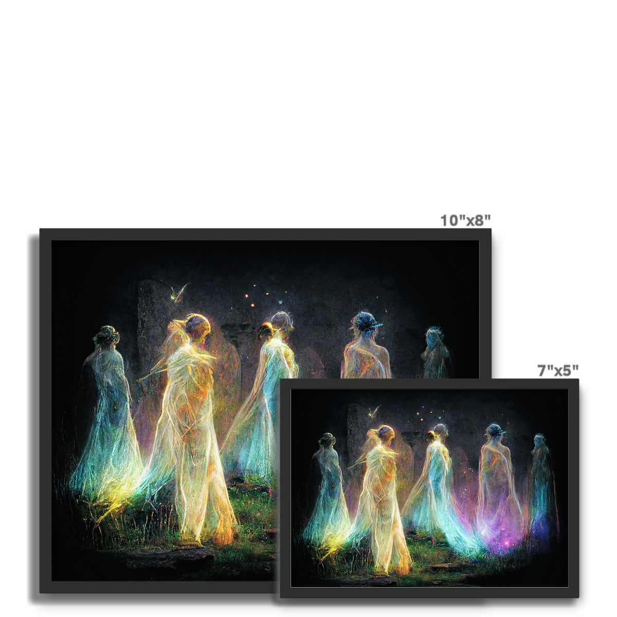 Standing Stones fairies Framed Photo Tile