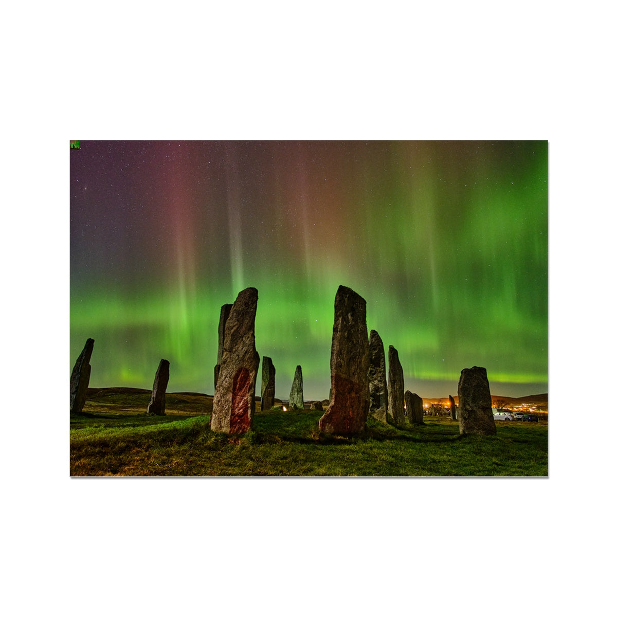 Callanish February '23 Active Aurora Fine Art Print