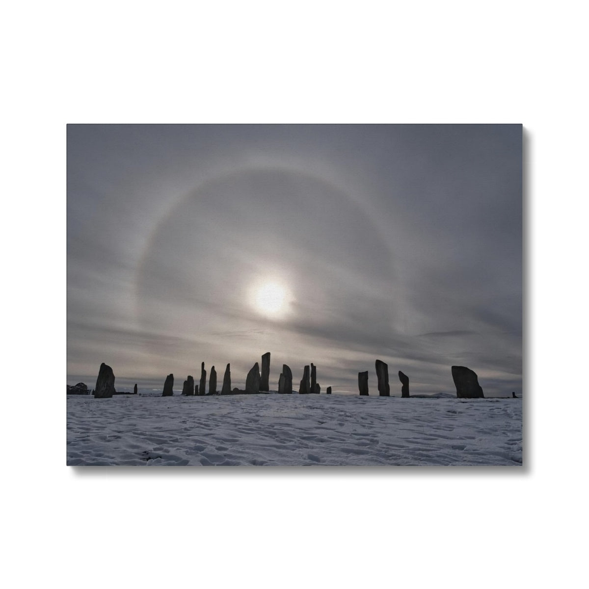 Sun Halo over the Callanish Stones  Canvas