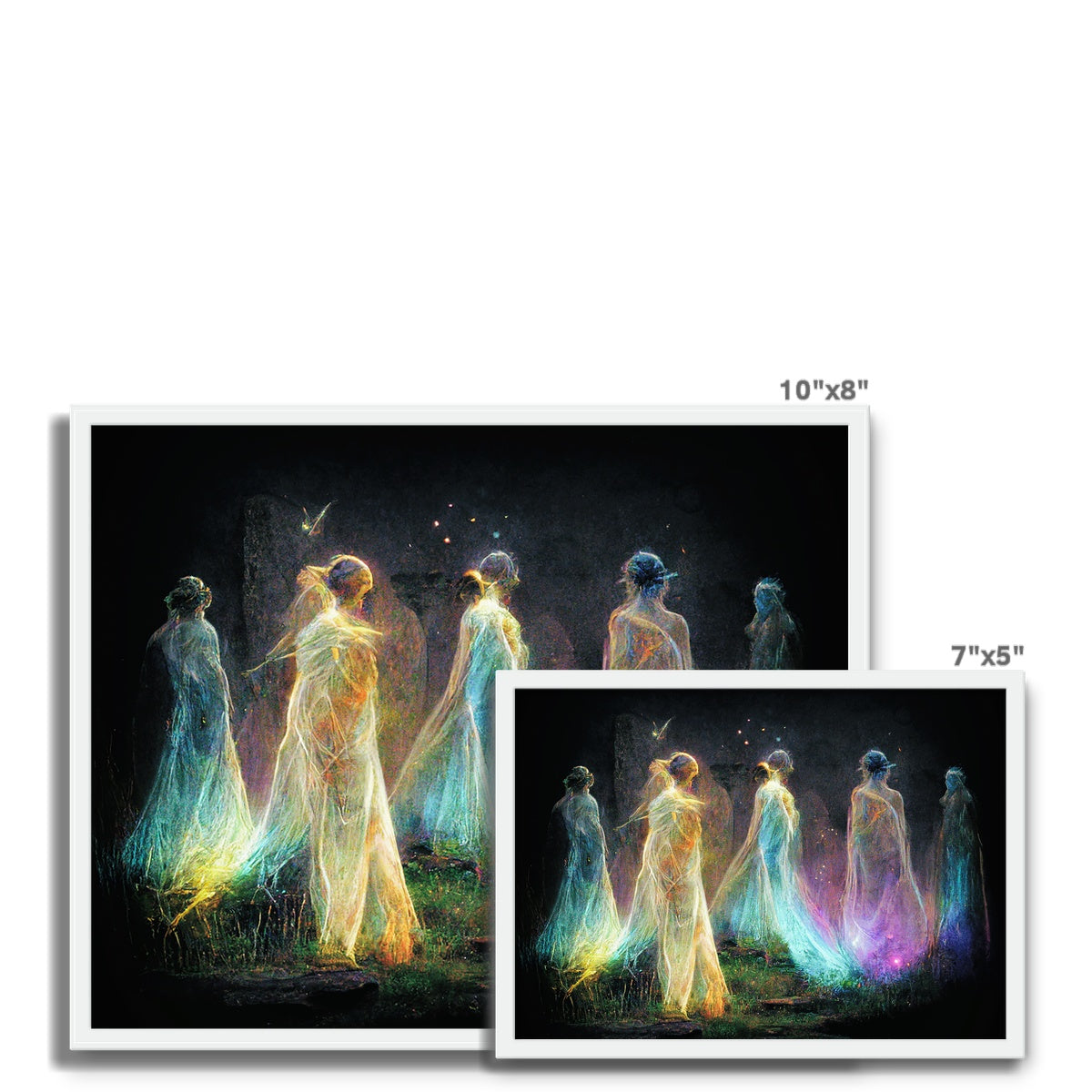 Standing Stones fairies Framed Photo Tile