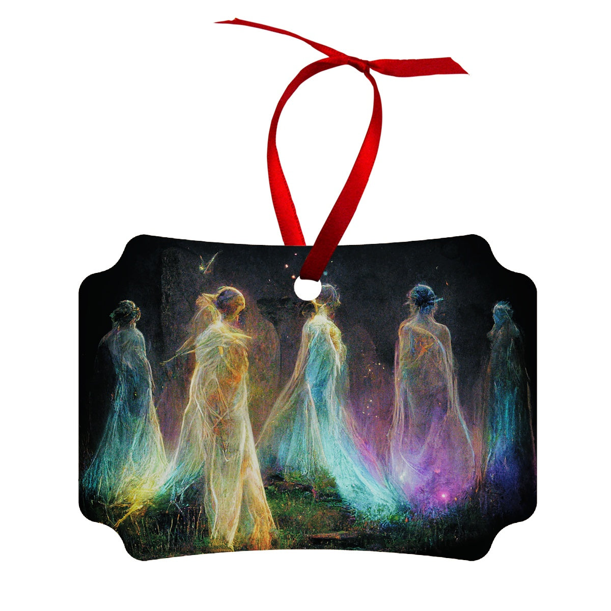 Standing Stones fairies Wood Ornament