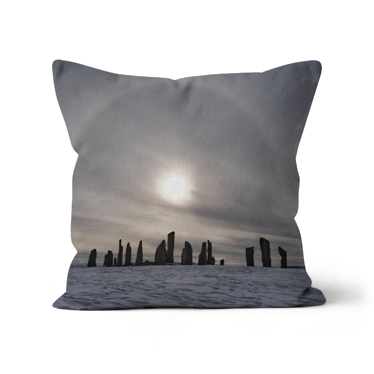 Sun Halo over the Callanish Stones  Cushion