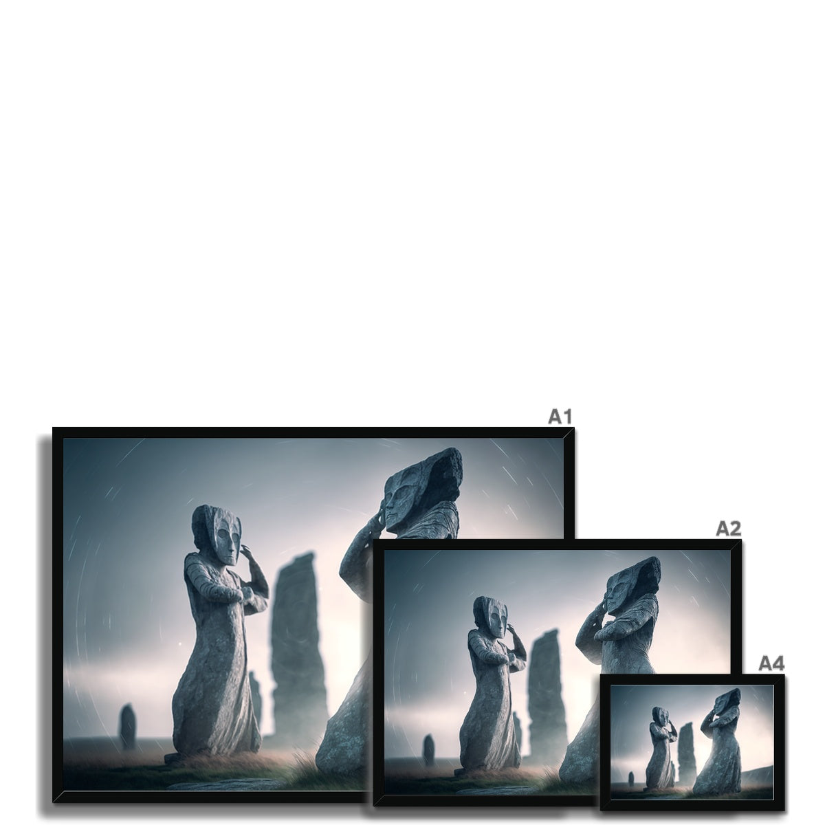 The thinkers Framed Print