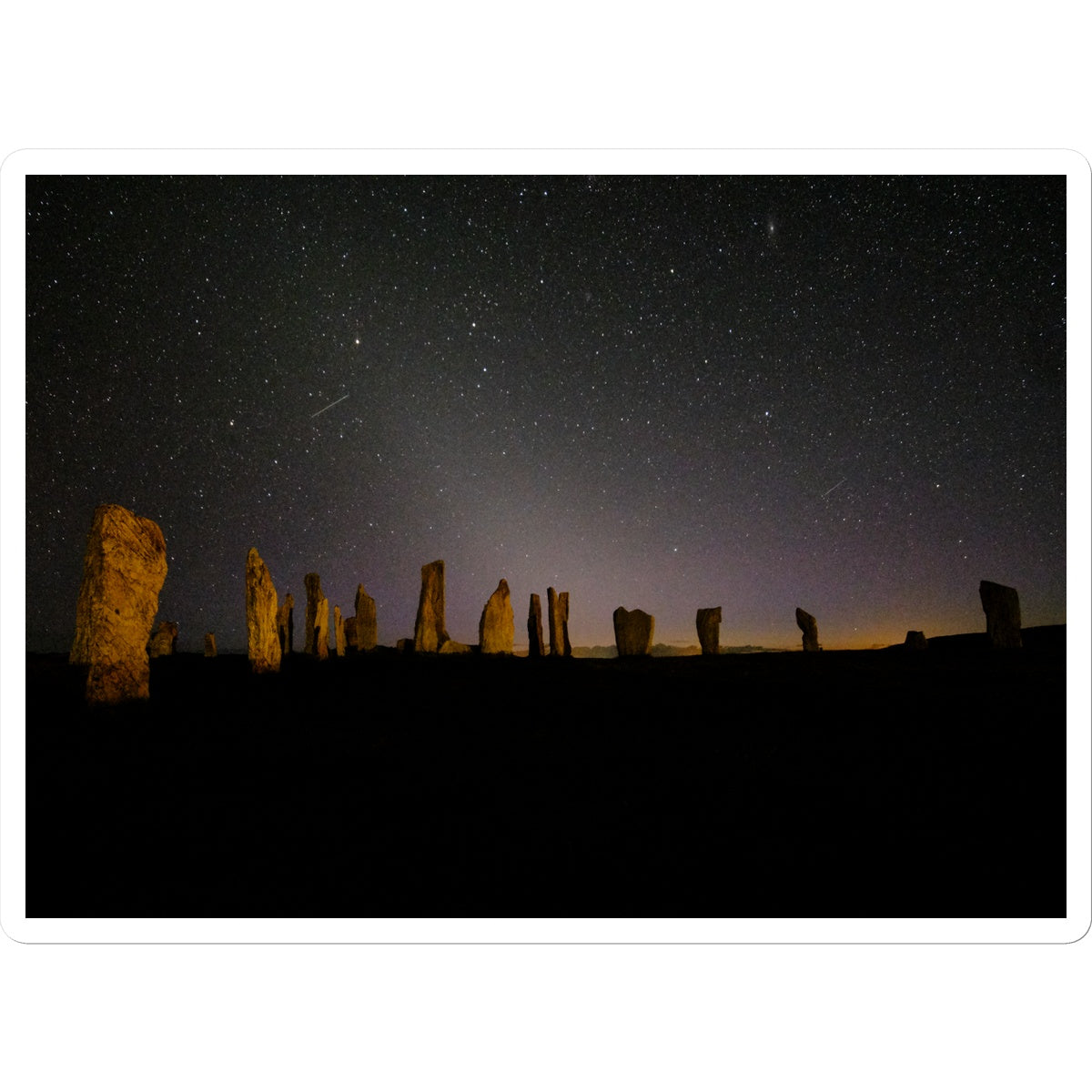 Callanish and Zodiacal light Sticker