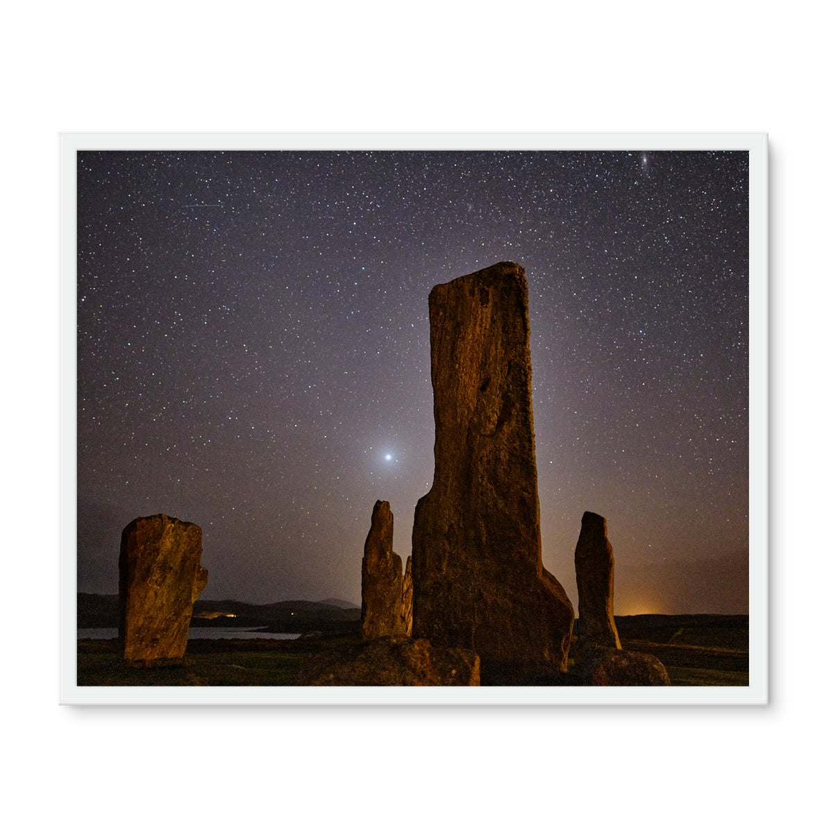 Callanish Standing Stones and Venus Framed Photo Tile