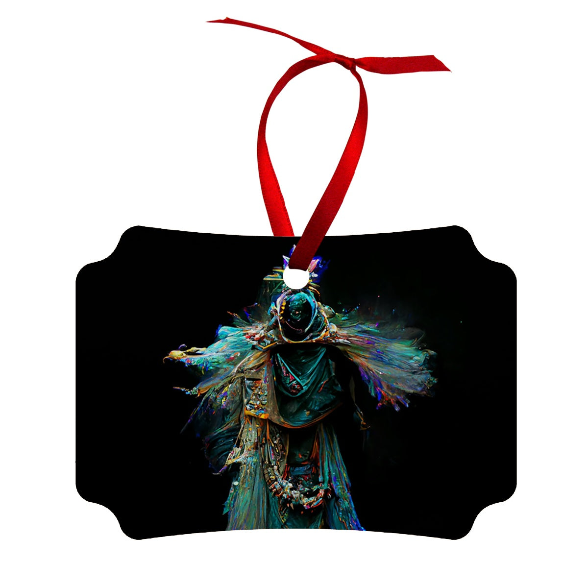 Dancing Shaman Wood Ornament