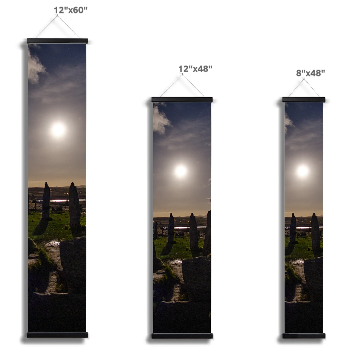 Callanish Cairn and Moon Wall Height Chart