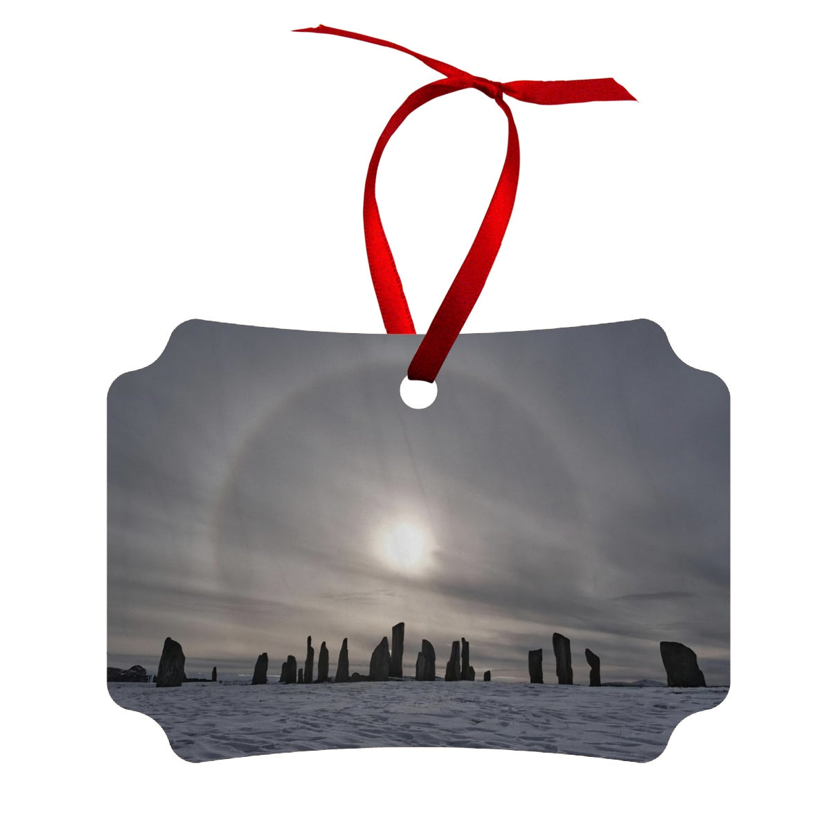 Sun Halo over the Callanish Stones  Wood Ornament