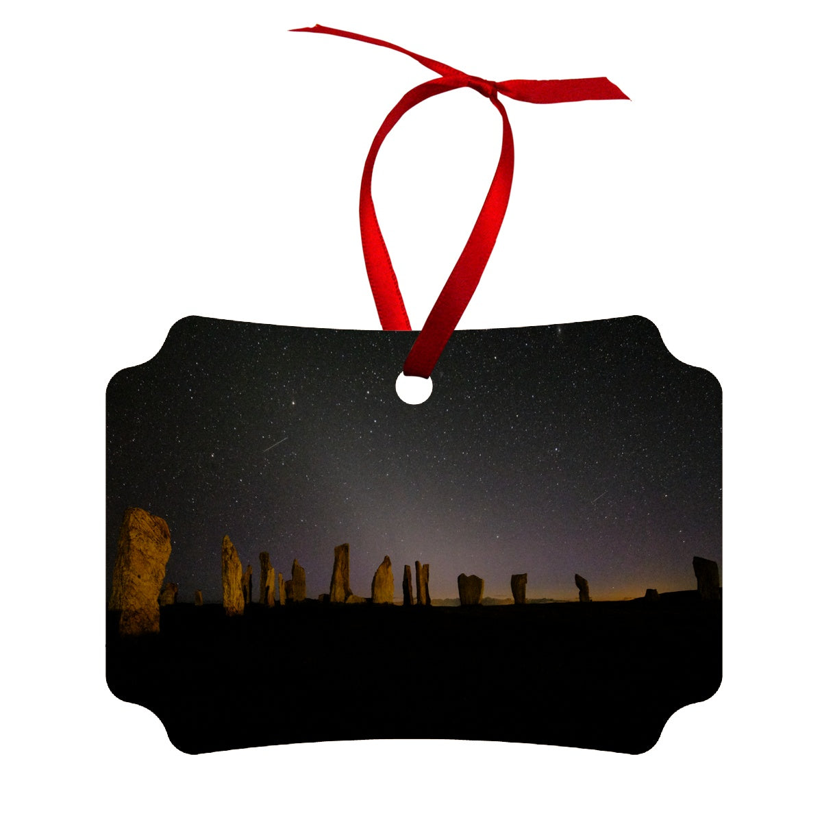 Callanish and Zodiacal light Wood Ornament