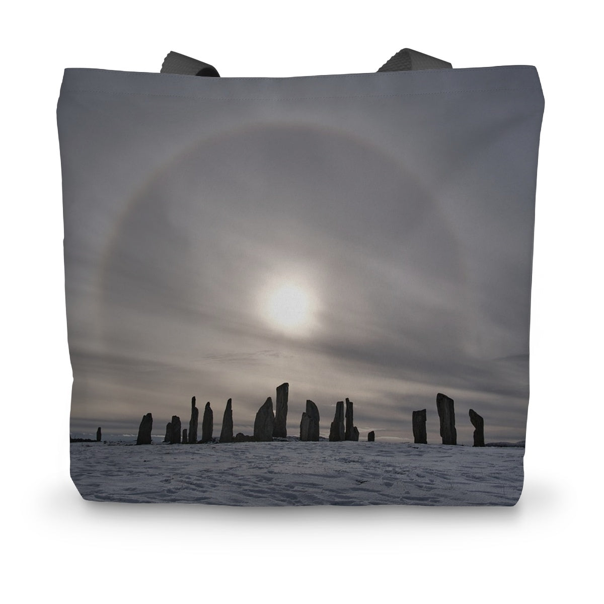 Sun Halo over the Callanish Stones  Canvas Tote Bag