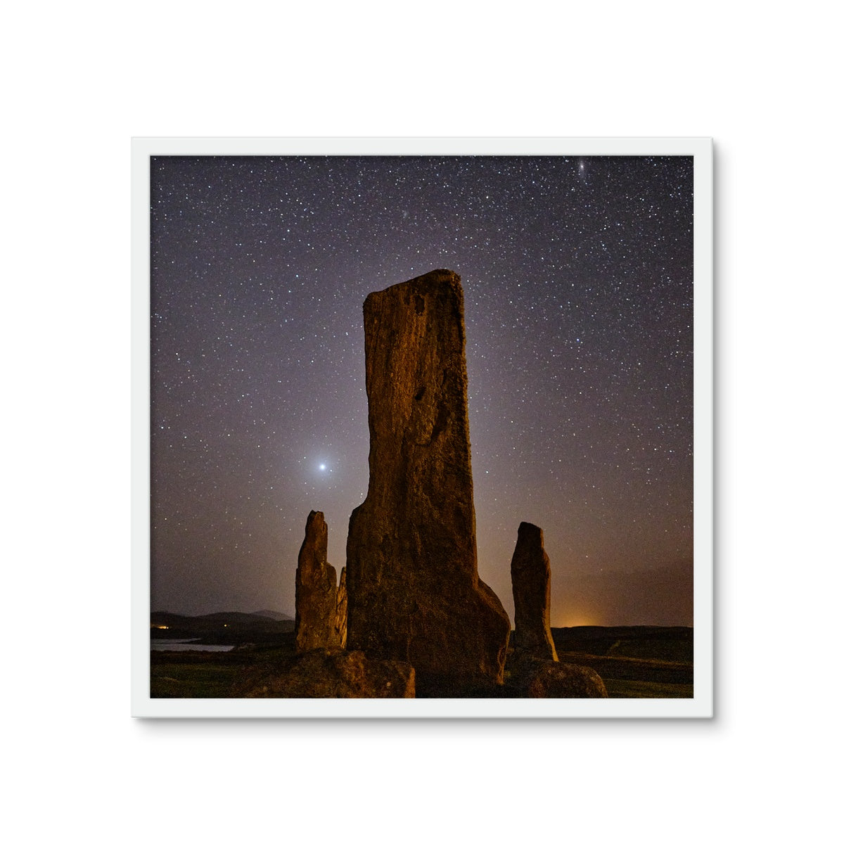 Callanish Standing Stones and Venus Framed Photo Tile