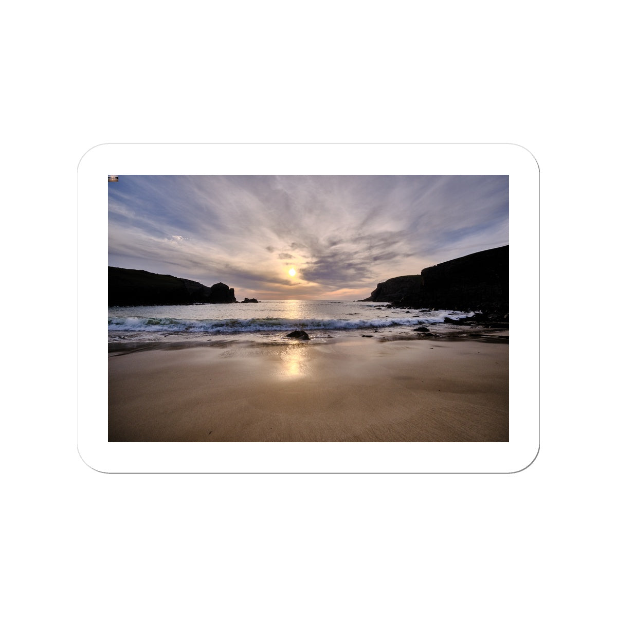 Dalbeg Beach Sunset Sticker