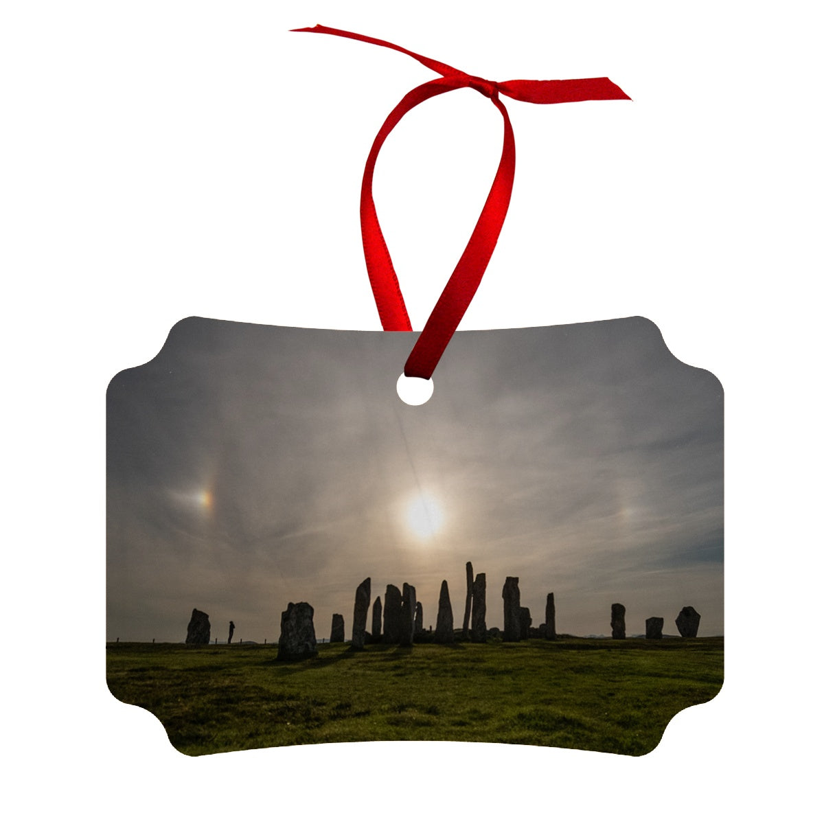 Callanish, Moon Halo and Moon Dogs Wood Ornament