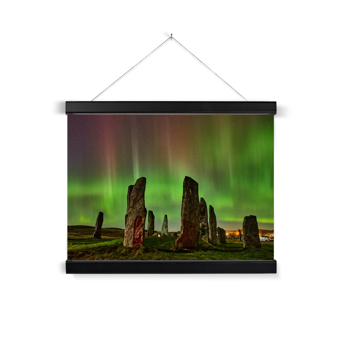 Callanish February '23 Active Aurora Fine Art Print with Hanger