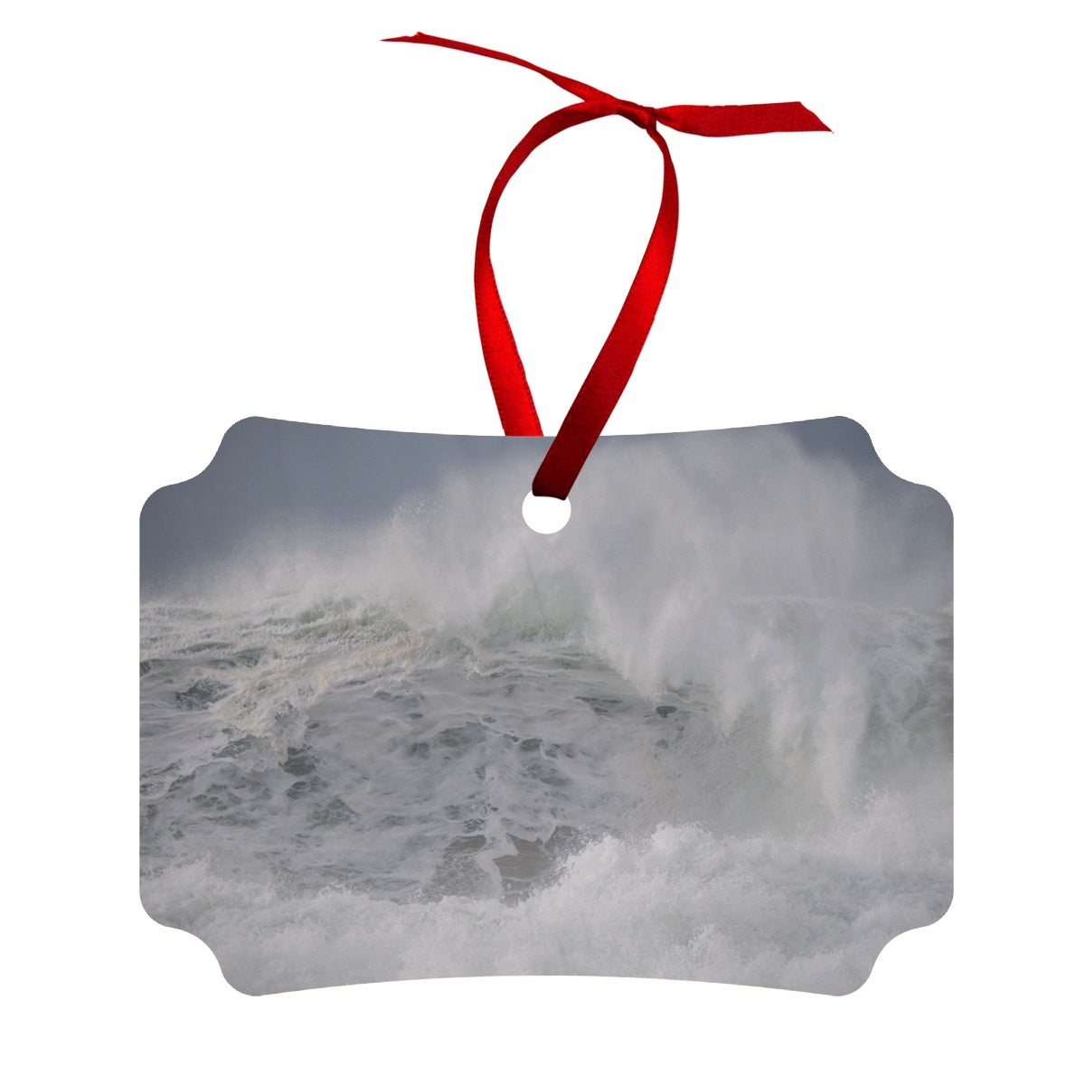 Dalbeg wild Atlantic wave Wood Ornament