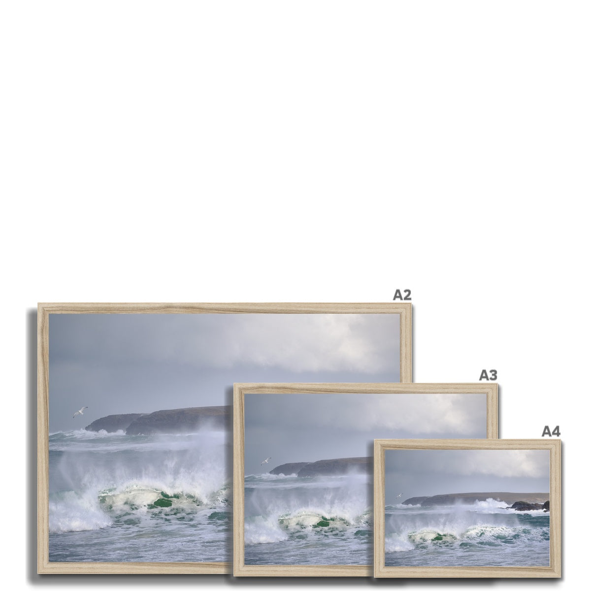Shawbost wild sea Framed Print
