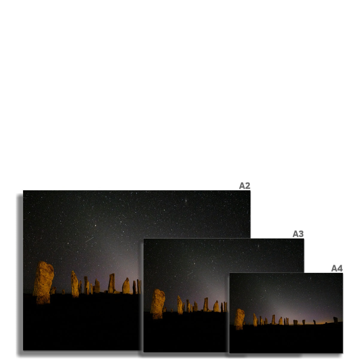 Callanish and Zodiacal light Fine Art Print