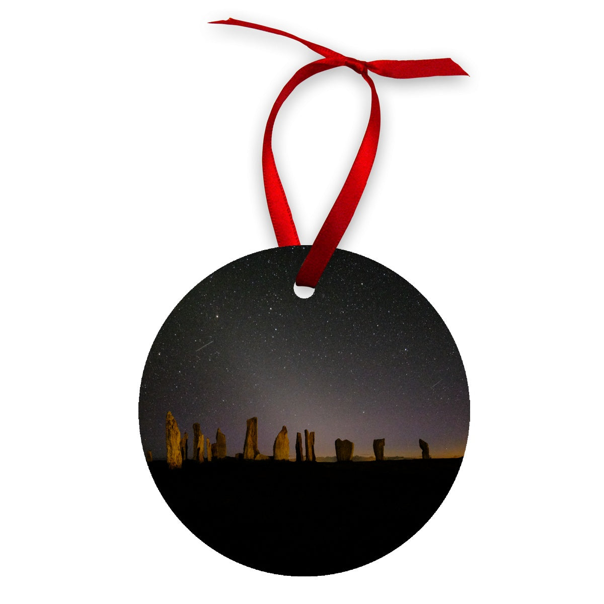 Callanish and Zodiacal light Wood Ornament