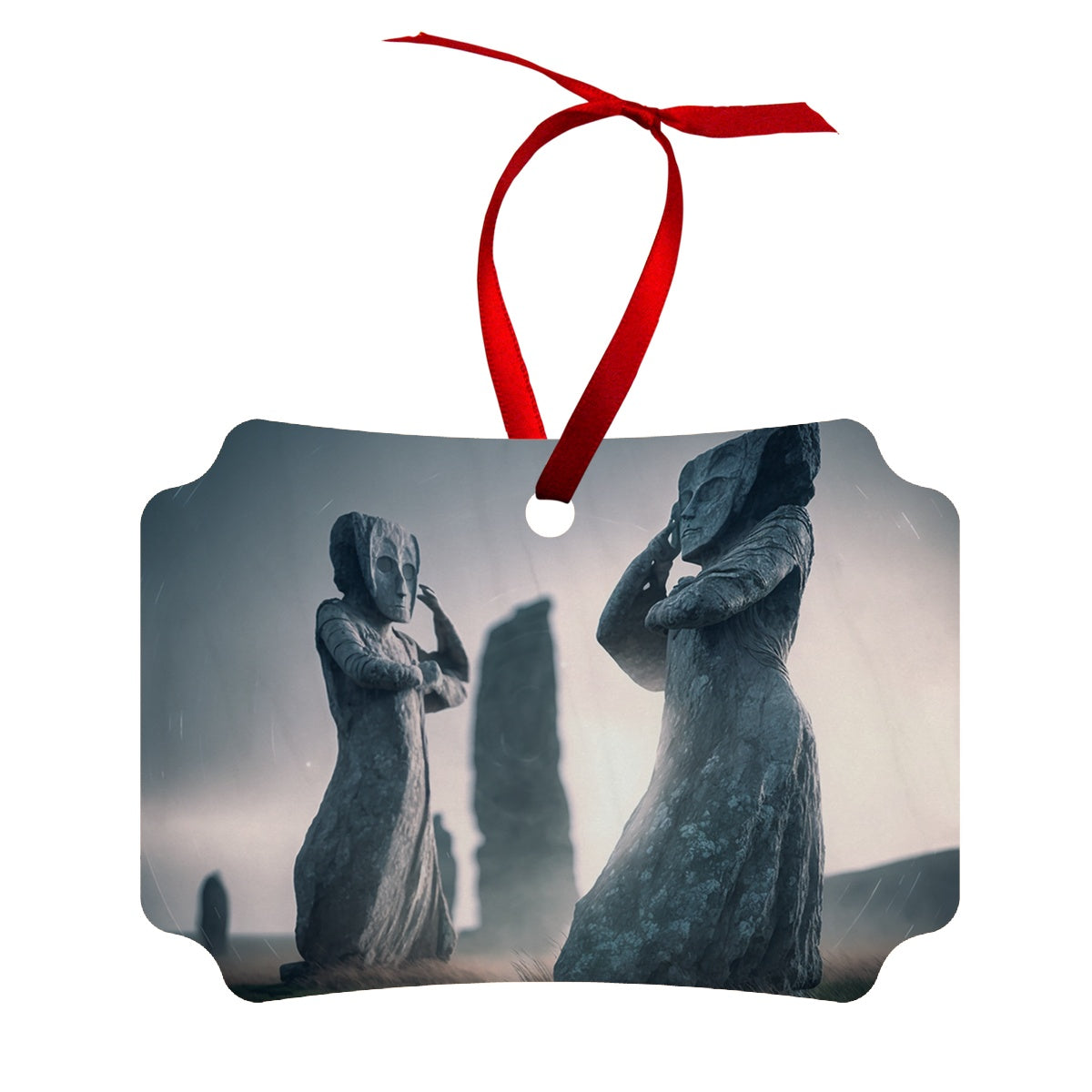 The thinkers Wood Ornament