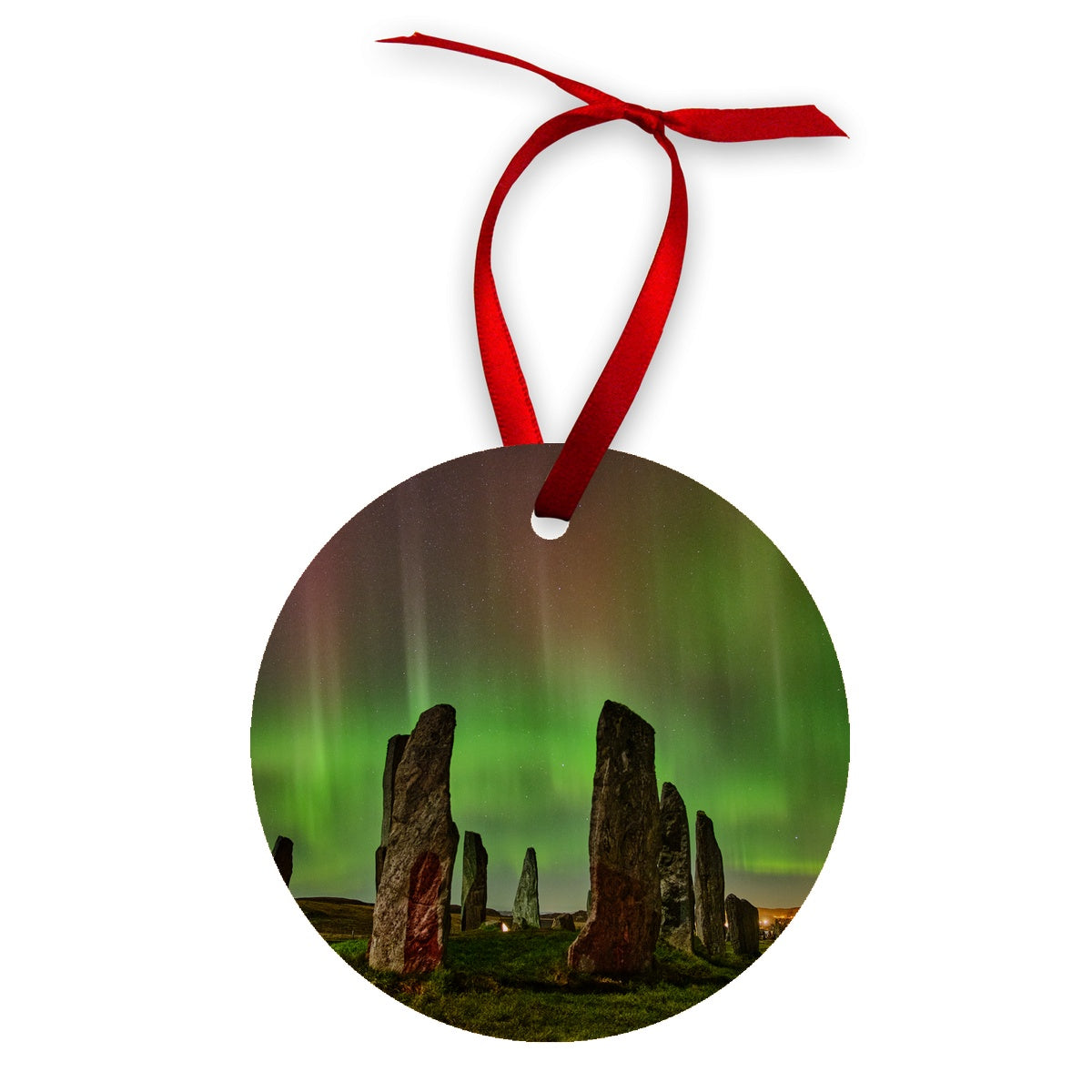 Callanish February '23 Active Aurora Wood Ornament