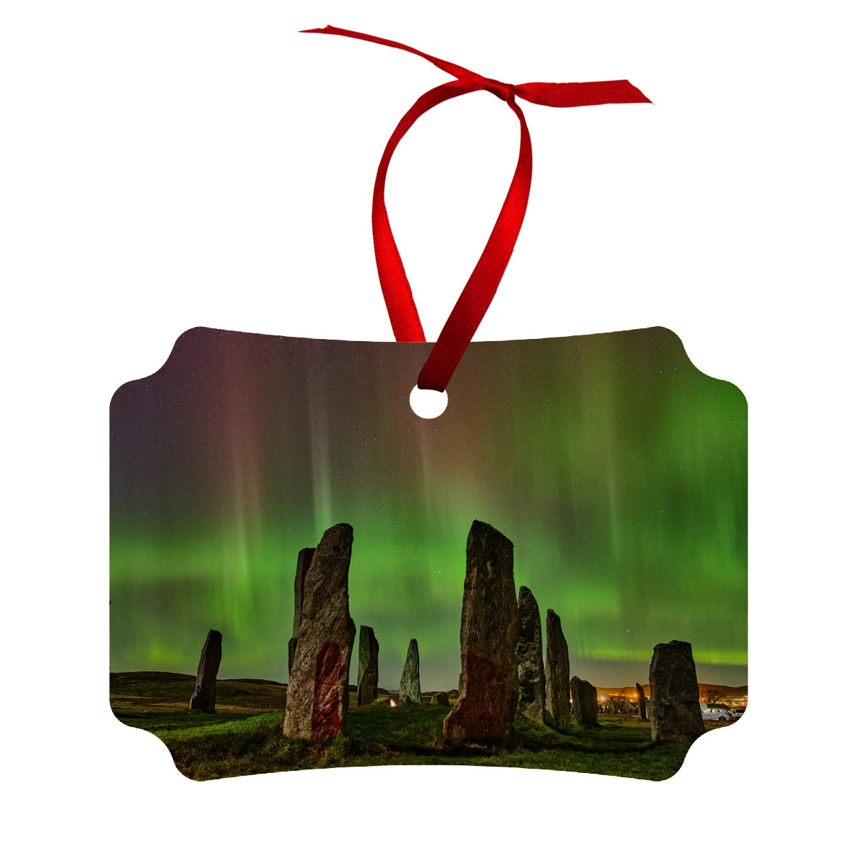 Callanish February '23 Active Aurora Wood Ornament