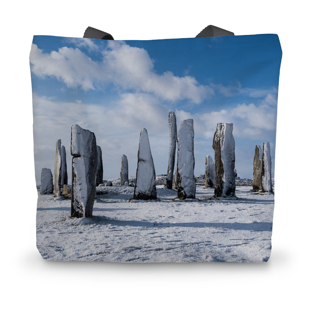 Snowy Callanish Canvas Tote Bag