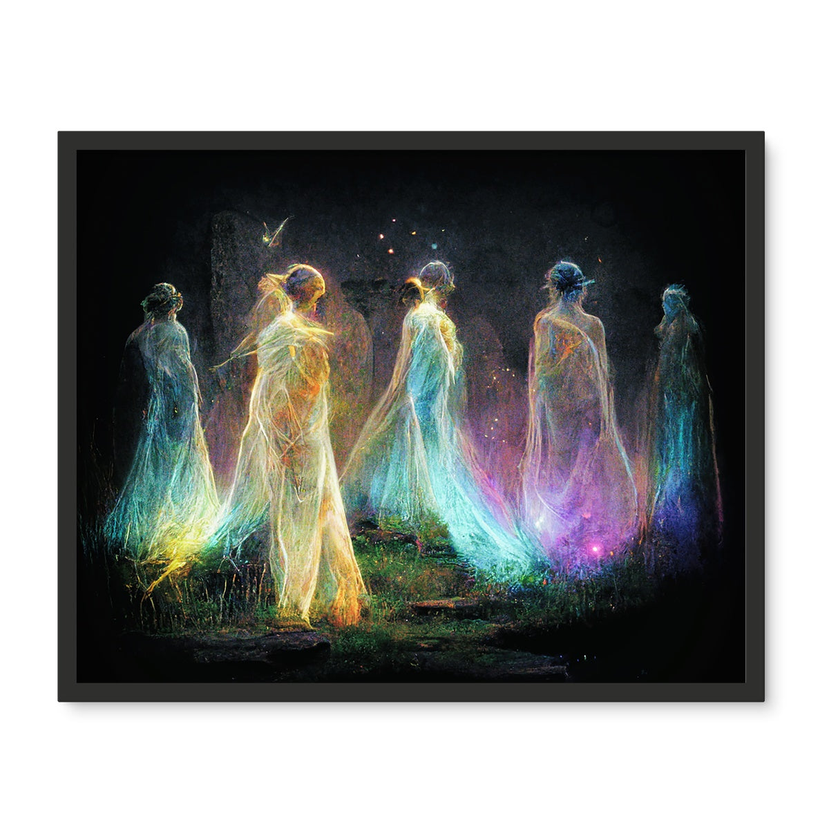 Standing Stones fairies Framed Photo Tile