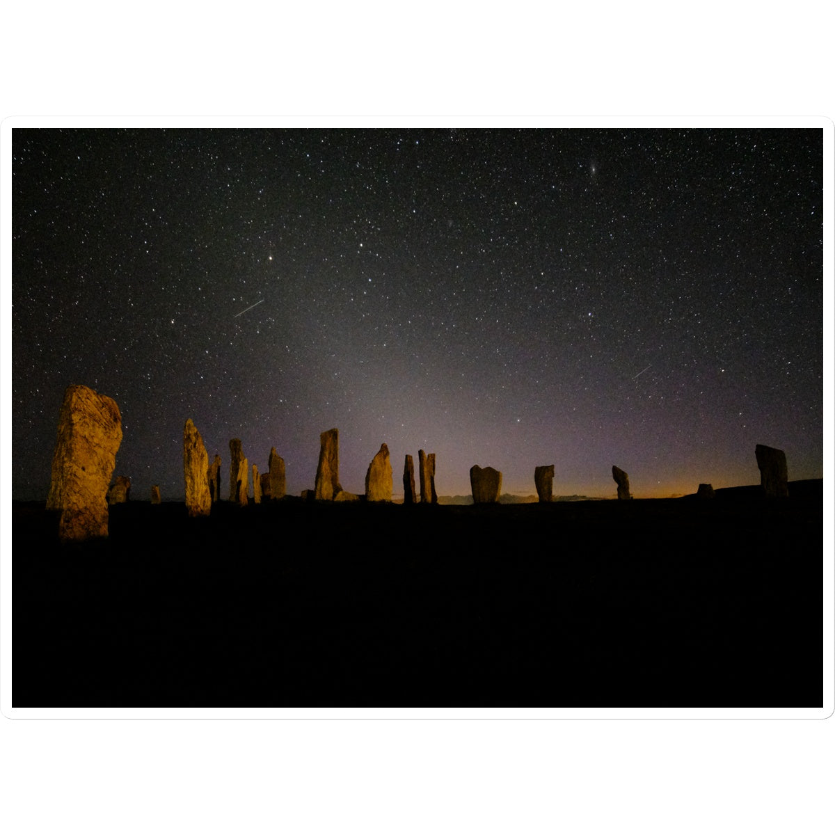 Callanish and Zodiacal light Sticker