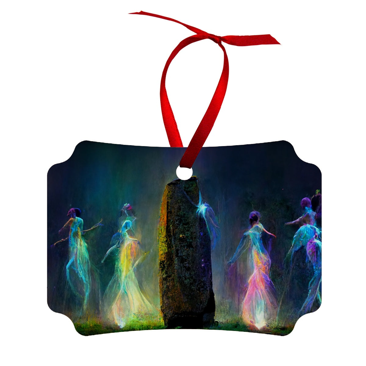 Standing Stones Fairies 9 Wood Ornament