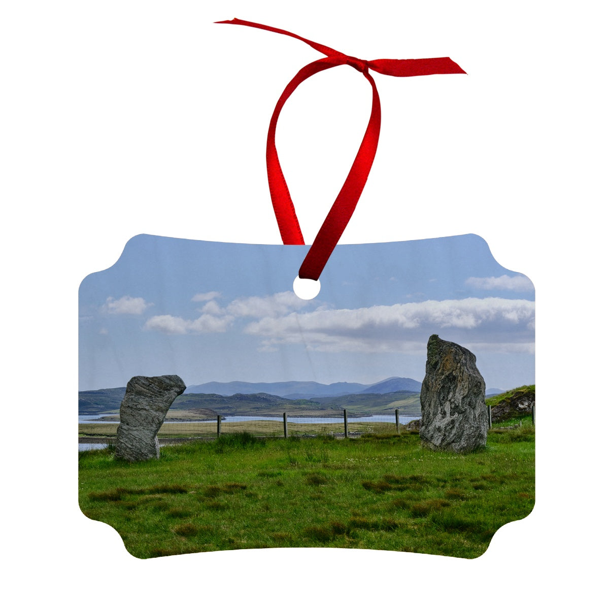Callanish and Cailleach na Monteach Wood Ornament