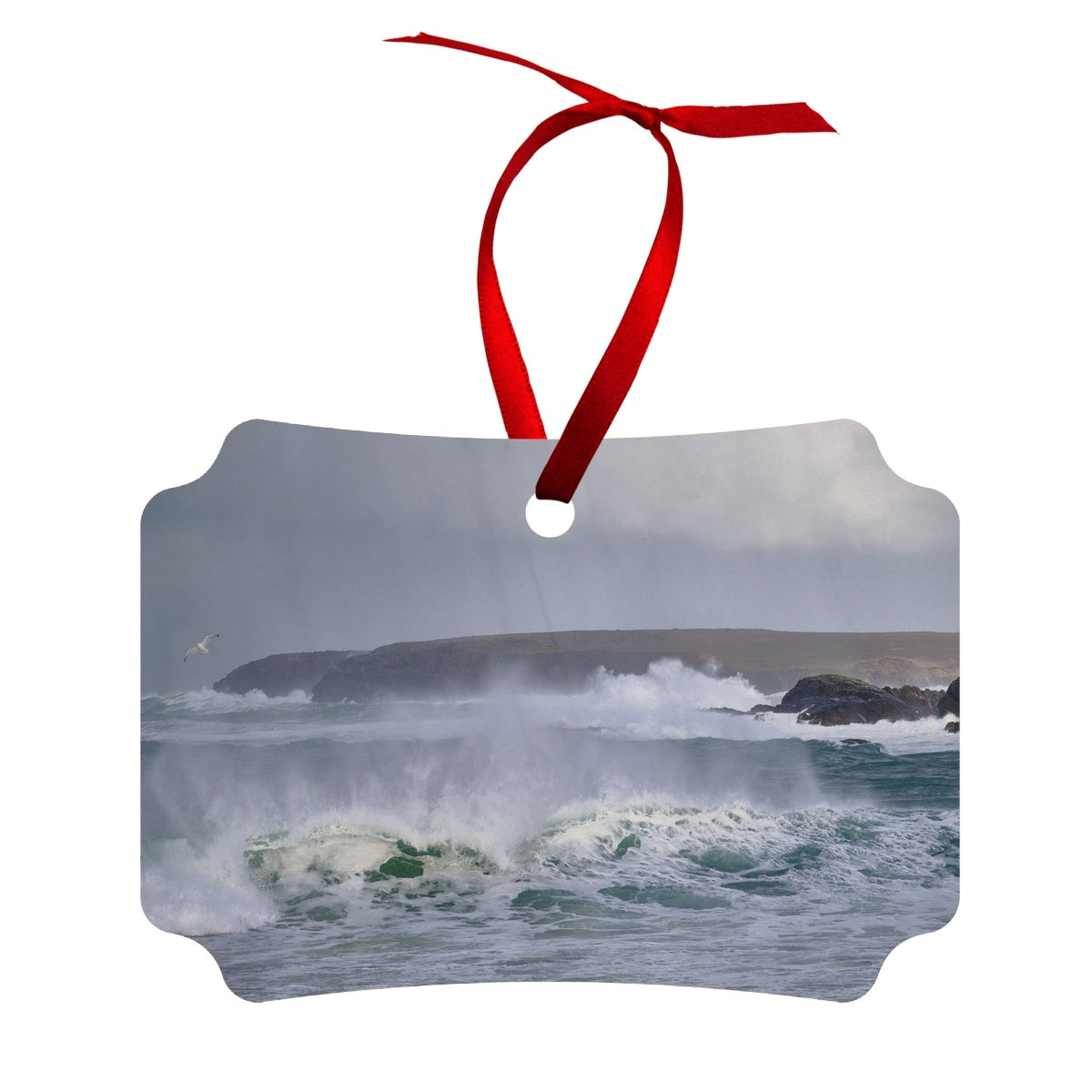 Shawbost wild sea Wood Ornament