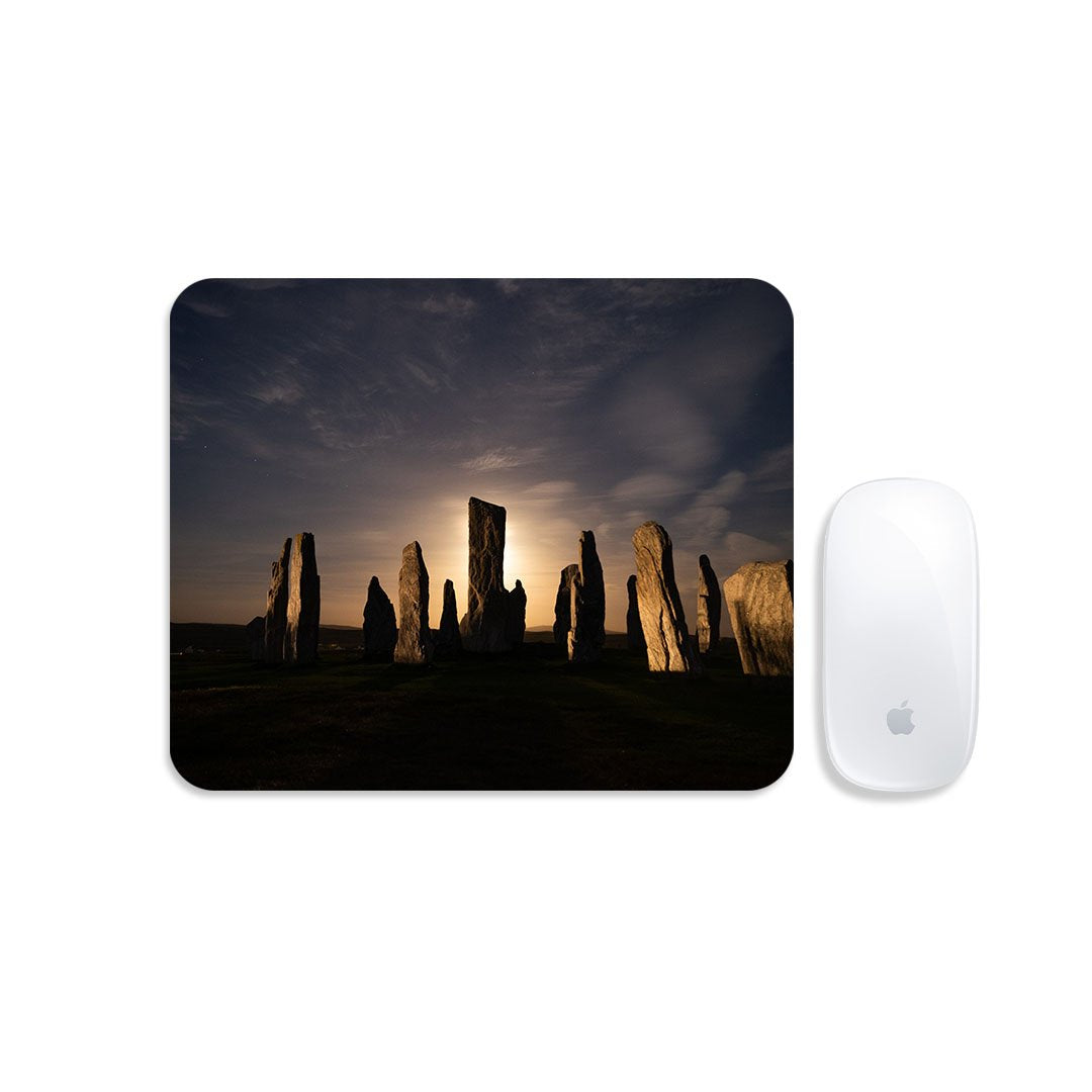 Callanish, Full Moon and Clouds Mousemat