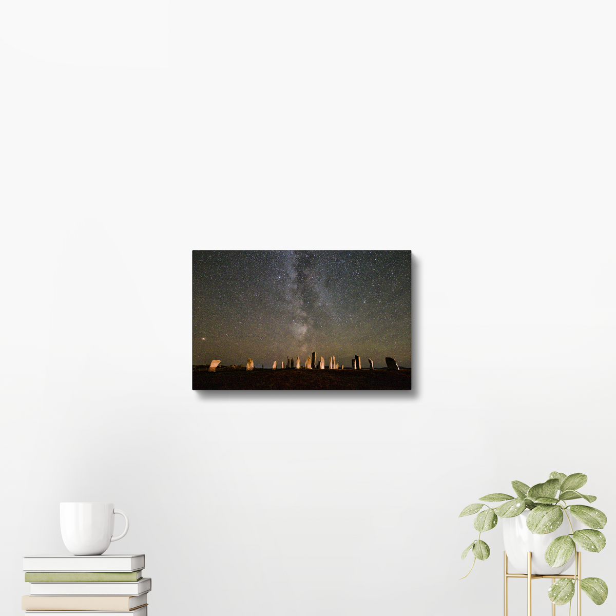 Callanish Standing Stones and the Milky Way Canvas Print