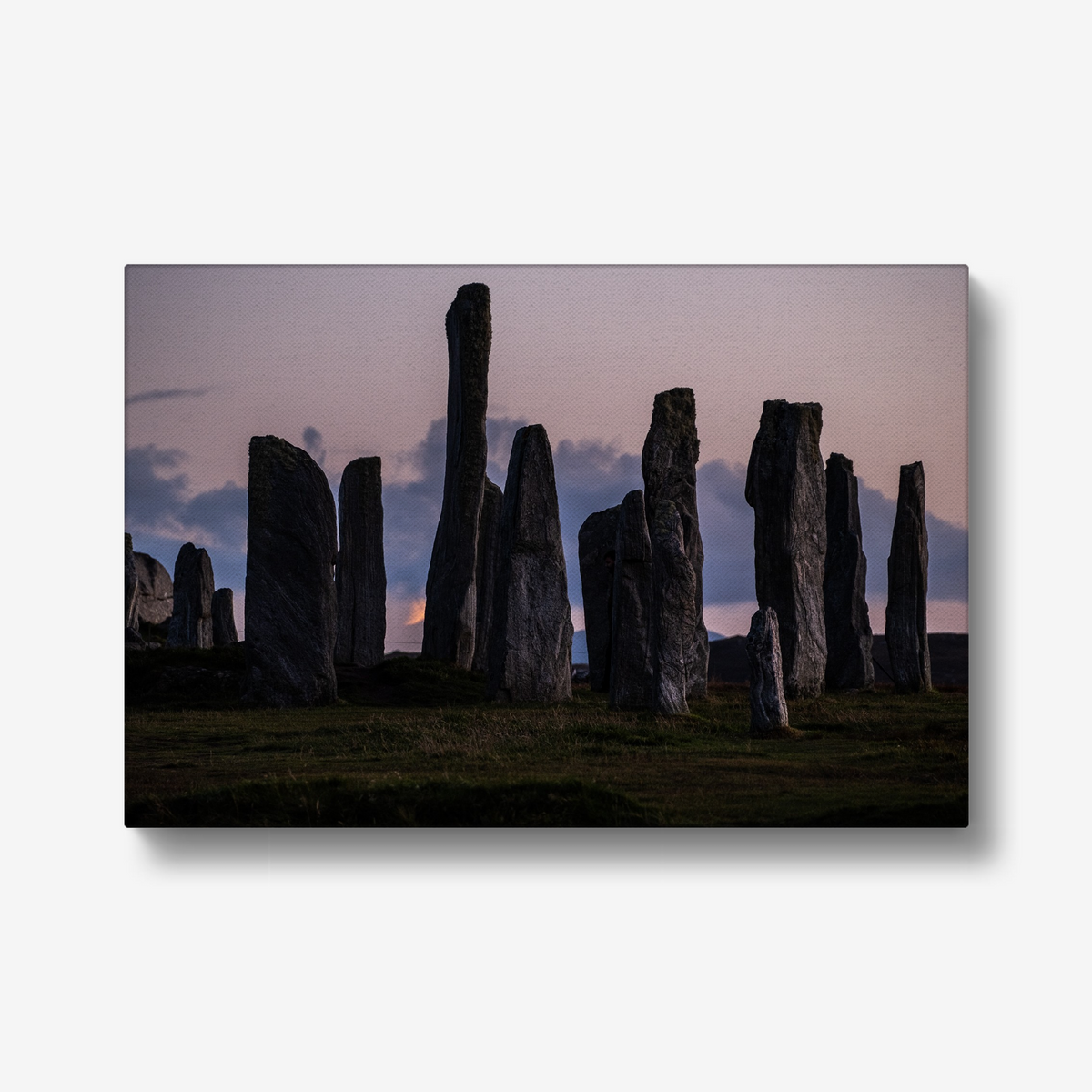 Callanish and the Southern Lunar Standstill moon - Canvas print
