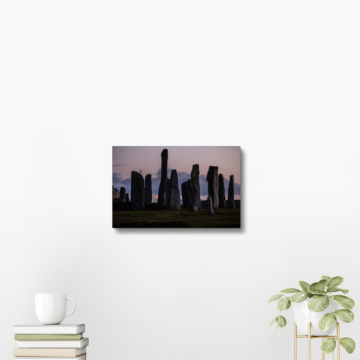 Callanish and the Southern Lunar Standstill moon - Canvas print