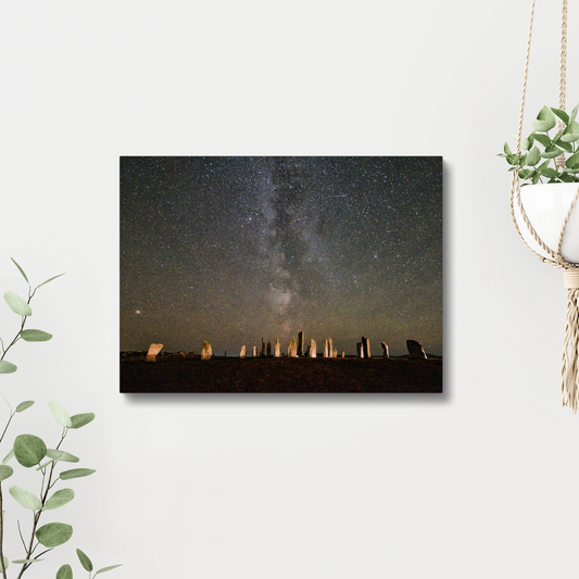 Callanish Standing Stones and the Milky Way Canvas Print