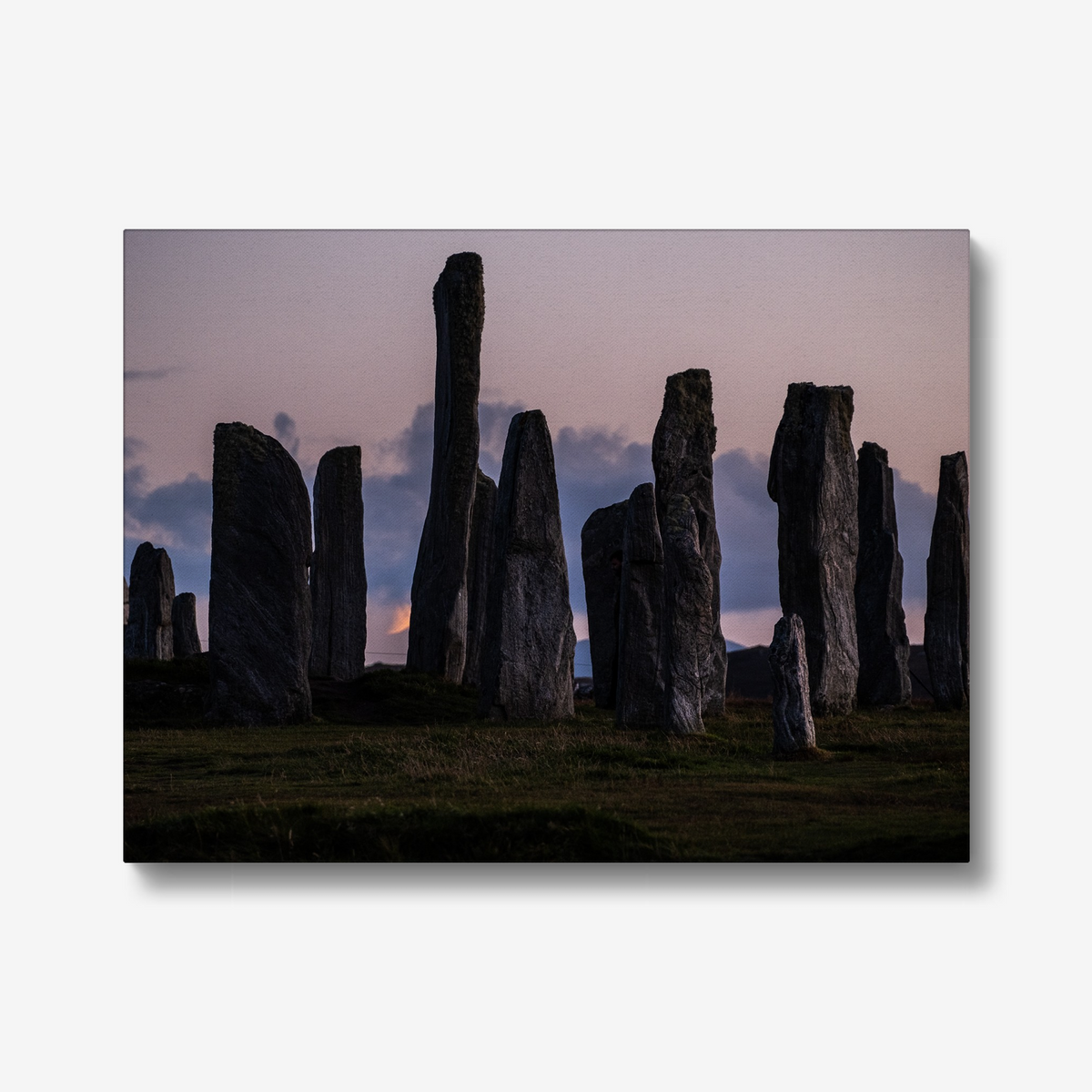 Callanish and the Southern Lunar Standstill moon - Canvas print