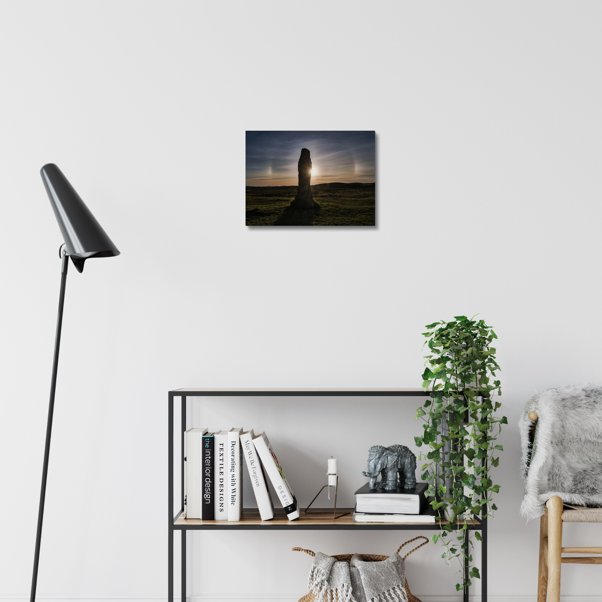 Callanish stone, Sun halo and Sundogs - Canvas print