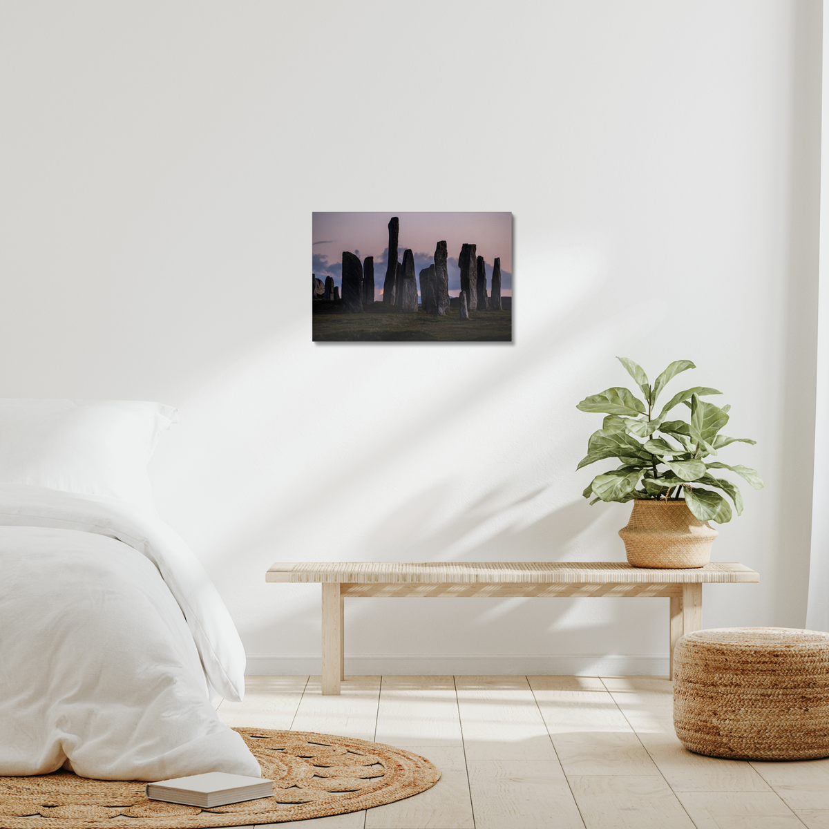 Callanish and the Southern Lunar Standstill moon - Canvas print