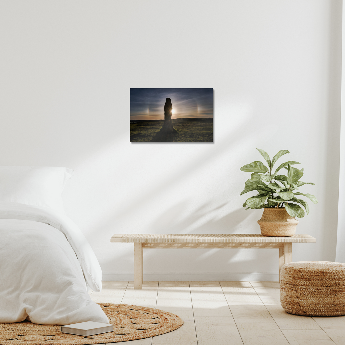 Callanish stone, Sun halo and Sundogs - Canvas print