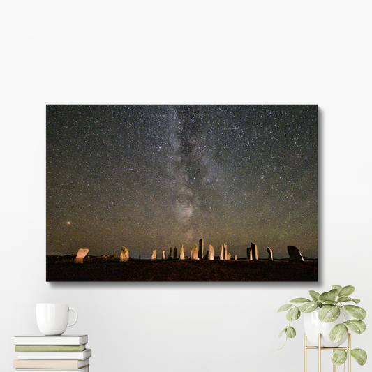 Callanish Standing Stones and the Milky Way Canvas Print