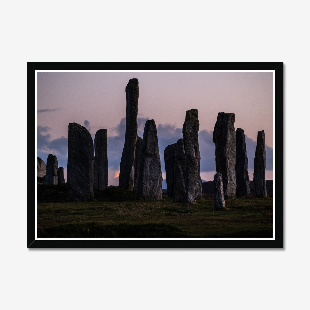 Callanish and the Southern Lunar Standstill moon - Framed print