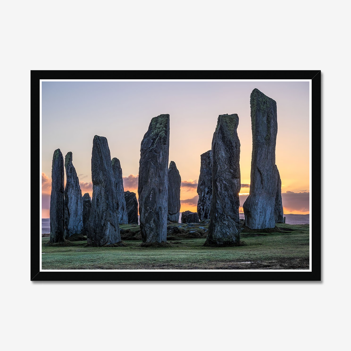 Callanish Standing Stones sunrise Framed Print